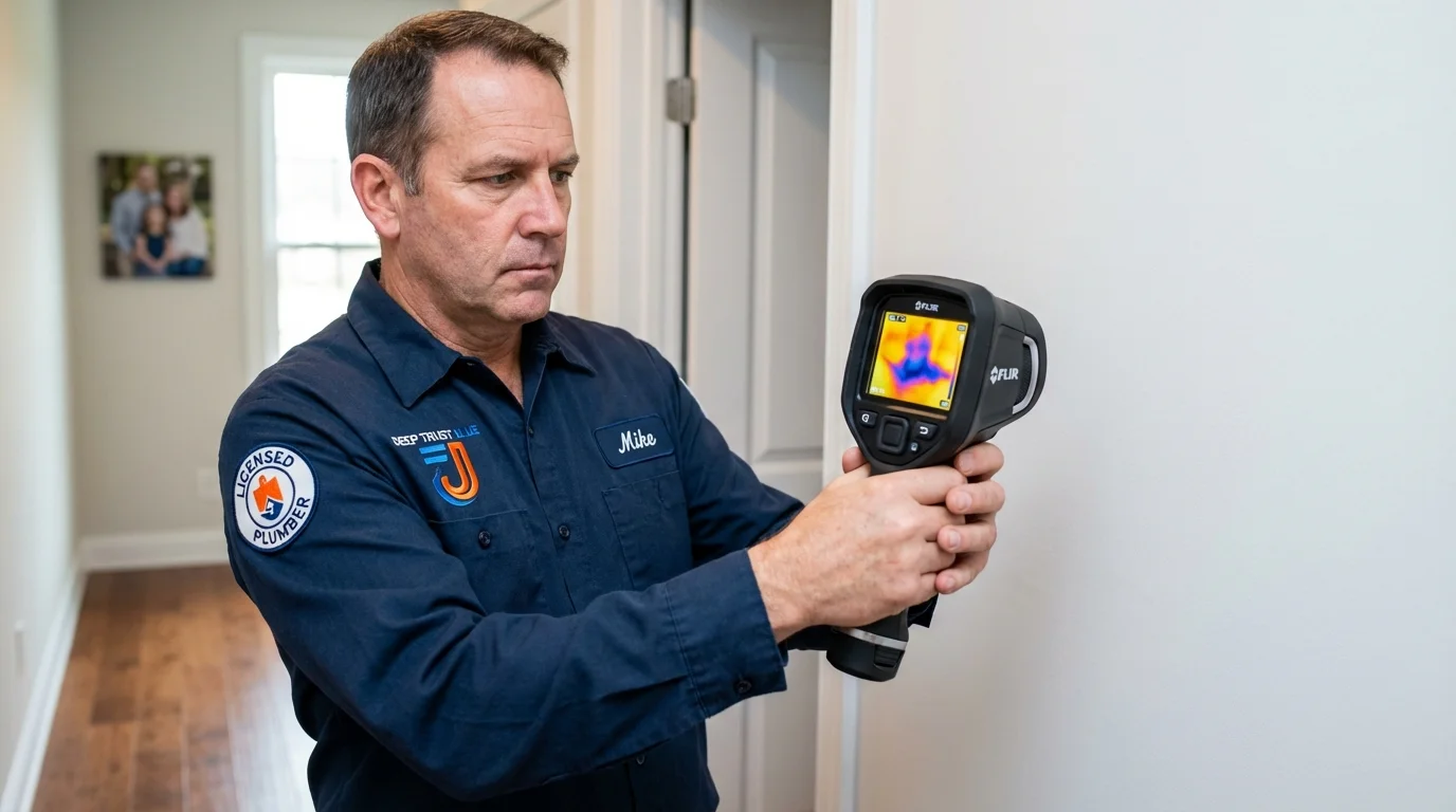 Thermal imaging leak detection by Johns Plumbing LLC in San Diego